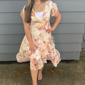 Karl Lagerfeld chiffon midi dress